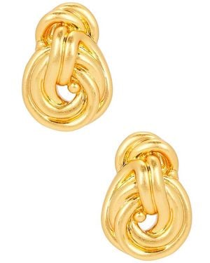 Julietta Pendientes Vistosos Knot En Color Oro Metálico Talla