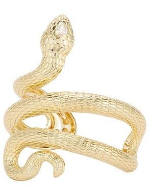 Ettika Serpent Statement Cuff - ホワイト