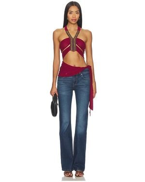 Jaded London Mesh Wrap トップ - ブルー