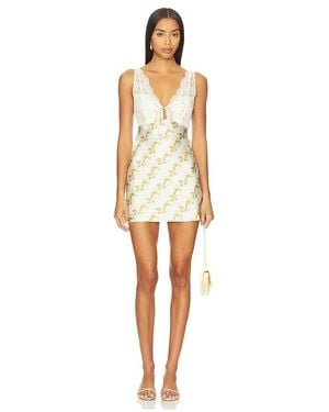 Free People Minivestido Countryside Printed En Color Ivory Talla (También En M, S, Xl) - Multicolor