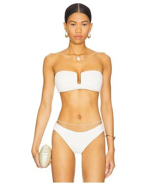 Jonathan Simkhai Sandra Bandeau Bikini Top - Orange
