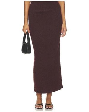 Line & Dot Falda Maxi En Color Burgundy Talla (También En M, S, Xs) - Multicolor