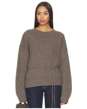 St. Agni Wool Crew Neck Jumper - Brown