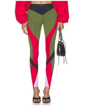 Off-White c/o Virgil Abloh Leggings Ly Color Block - Rot