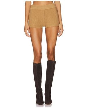 Ronny Kobo Neoma Knit Short En Color Marrón Talla (También En S, Xs, M) - Blanco