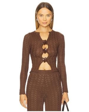 AZULU Marlowe Top - Brown