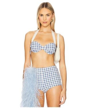 Milkwhite Bra Top En Color Azul Talla (También En S, M)