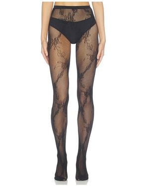 Stems Rosaline Lace Tights - Black
