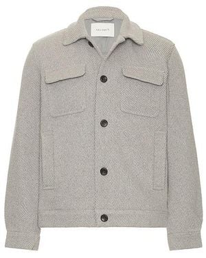 Les Deux Nash Twill Wool Jacket - Multicolor