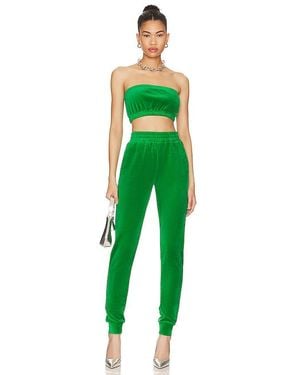 superdown Penelope Velour Pant Set - Green