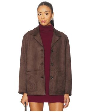 Elodie the Label Elodie Hayes Vegan Suede Jacket - Red