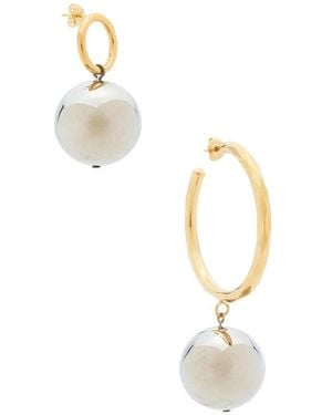 Isabel Marant Asymmetric Earrings - White