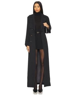 SNDY'S Bodenlanger Trenchcoat Victoria - Schwarz