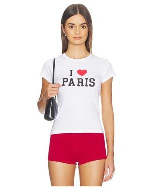 DEPARTURE Shirt I Heart Paris Baby - Weiß