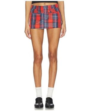 Free People Mille-Fleurs Micro Skirt - Blue