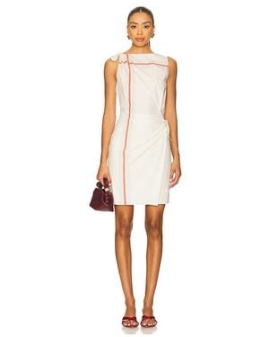 Vince Handkerchief Stripe Wrap Dress - ホワイト