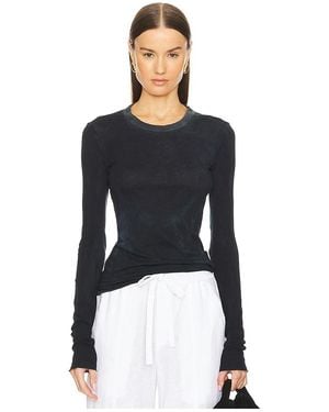 Cotton Citizen Marbella Long Sleeve Top - Black