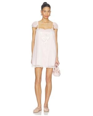 For Love & Lemons Rae Rose Mini Dress - White