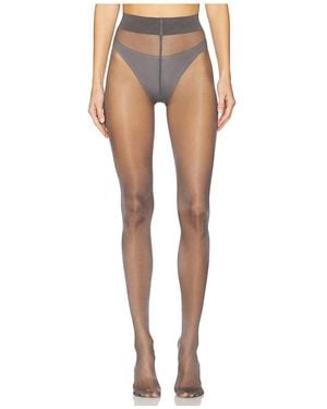Wolford Medias Touch 20 En Color Gris Talla (También En M, S, Xl, Xs) - Blanco