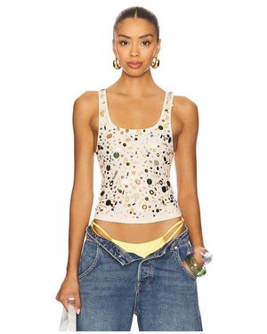 Jaded London Ramona Burnout Vest Top in Blue | Lyst