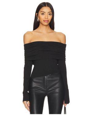 MORE TO COME Andrea Off Shoulder Top - Black