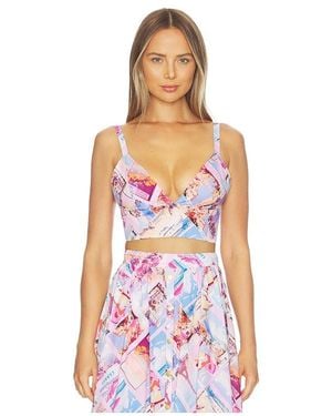 L'Agence 'Agence Kaori Bralette En Color Rosado Talla (Tambiãn En S, M) - Blanco