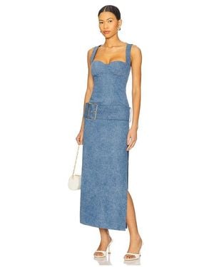ROWEN ROSE Abito Dress - Blue