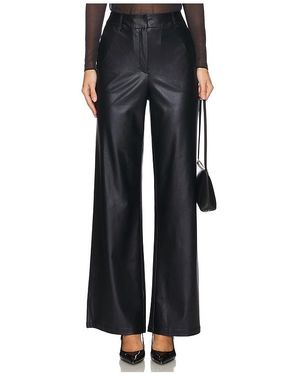 Commando Pantalón Con Trabillas Matte Metallic Wide Leg En Color Negro Talla (También En Xl)