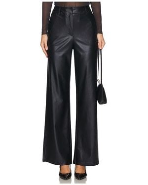 Commando Matte Metallic Wide Leg Trouser - Black