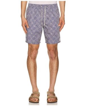 Rhythm Heritage Java Beach Short - Blue