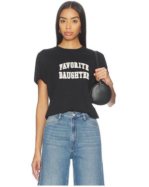 FAVORITE DAUGHTER The Cropped Collegiate Tee - Blue