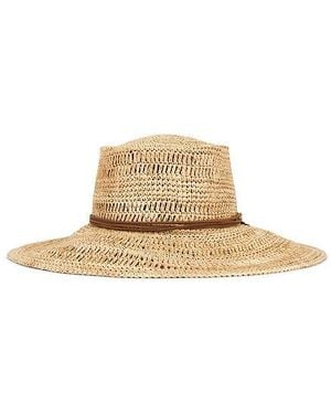 Rag & Bone Crochet Boater Hat - White
