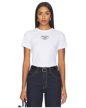 Anine Bing Tee Studio Shelley En Color Blanco Talla (También En M, S, Xs)