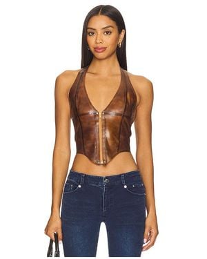 Miaou Mara Corset En Color Marrón Talla (También En M, S, Xl) - Azul