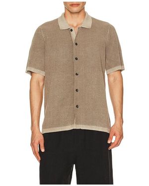 Faherty Short Sleeve Sunwashed Knitted Shirt - Black