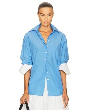 Helsa Classic Oversized Shirt - Blue