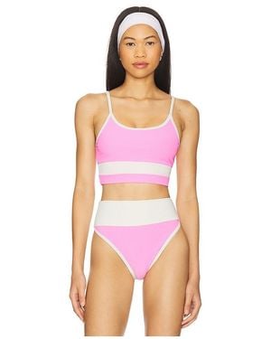 Beach Riot Eva Bikini Top - Pink