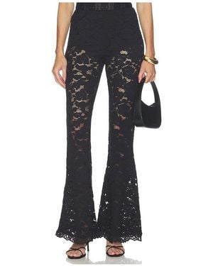 Charo Ruiz Pantalón Con Trabillas Lior En Color Negro Talla (También En M, S, Xl, Xs) - Azul