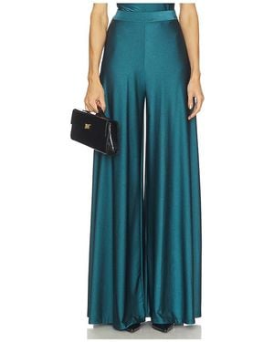 LAPOINTE Shine Jersey Wide Leg Pant - Green