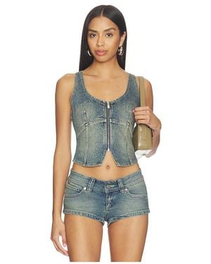 A.Brand Top Chaleco Addison En Color Azul Talla (También En S, Xs, M, Xl, Xxl)