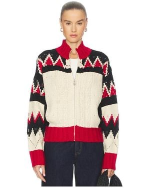 Steve Madden Chaqueta Suéter Averia Talla (También En M, S, Xl, Xs) - Rojo