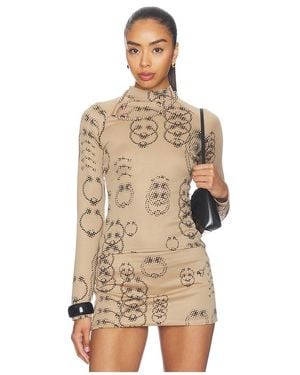 Lado Bokuchava Piercer Turtleneck Top - Natural