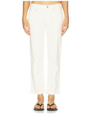 Rag & Bone Pierna Recta Harlow En Color Crema Talla (Tambiãn En 26, 27, 29, 30, 33, 34) - Blanco