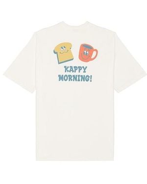 KAPPY DESIGN Kappy Morning Half T-Shirt - White