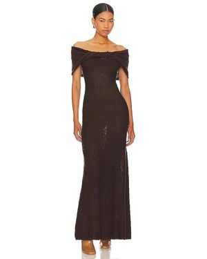 LPA Aliso Maxi Dress - Brown