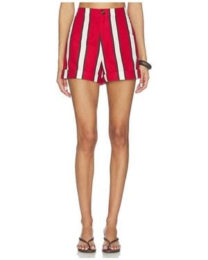 Simon Miller Como Linen Short - Red