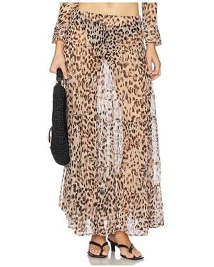 Indah Willow Boho Maxi Skirt - Natural