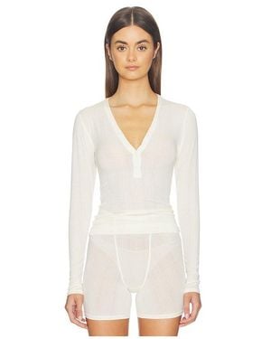 Negative Underwear Whipped Henley - White