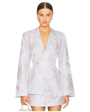 YELLOW THE LABEL Sylvie Asymmetrical Jacket - White