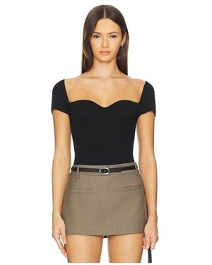 DL1961 Heart Knit Top - Black